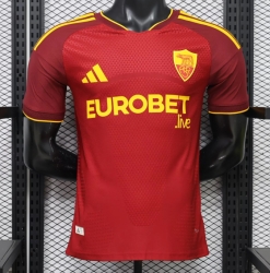 2627 Roma Home Player Version Soccer Jersey